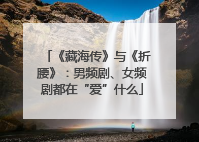 《藏海传》与《折腰》：男频剧、女频剧都在“爱”什么