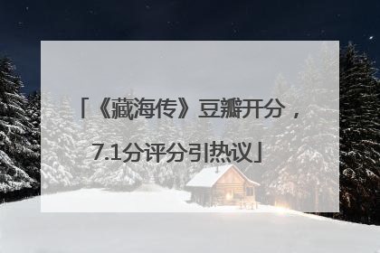 《藏海传》豆瓣开分，7.1分评分引热议