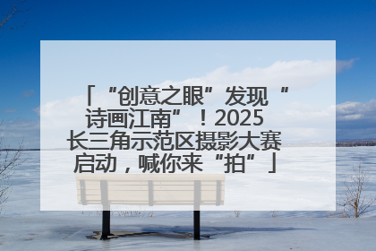 “创意之眼”发现“诗画江南”！2025长三角示范区摄影大赛启动，喊你来“拍”