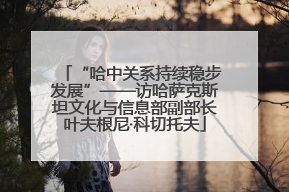 “哈中关系持续稳步发展”——访哈萨克斯坦文化与信息部副部长叶夫根尼·科切托夫