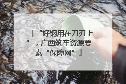 “好钢用在刀刃上”，广西筑牢资源要素“保障网”
