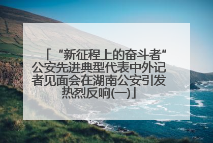 “新征程上的奋斗者”公安先进典型代表中外记者见面会在湖南公安引发热烈反响(一)