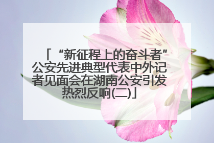 “新征程上的奋斗者”公安先进典型代表中外记者见面会在湖南公安引发热烈反响(二)
