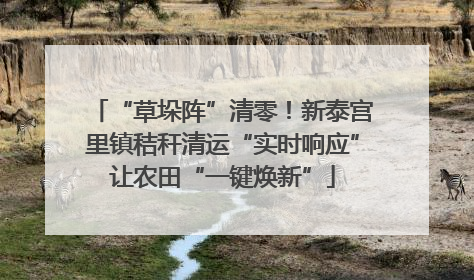 “草垛阵”清零！新泰宫里镇秸秆清运“实时响应”让农田“一键焕新”