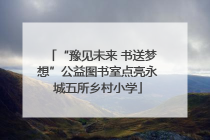 “豫见未来 书送梦想”公益图书室点亮永城五所乡村小学