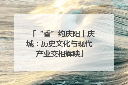 “香”约庆阳丨庆城：历史文化与现代产业交相辉映