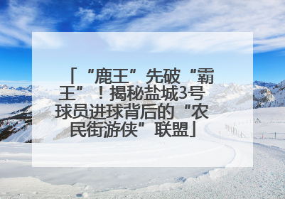 “鹿王”先破“霸王”！揭秘盐城3号球员进球背后的“农民街游侠”联盟