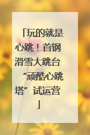 玩的就是心跳！首钢滑雪大跳台“顽酷心跳塔”试运营