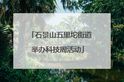 石景山五里坨街道举办科技周活动