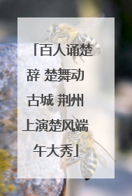 百人诵楚辞 楚舞动古城 荆州上演楚风端午大秀