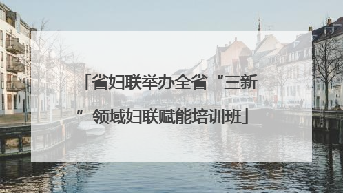 省妇联举办全省“三新”领域妇联赋能培训班