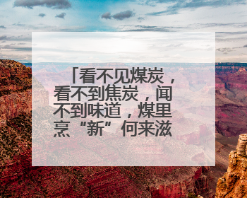 看不见煤炭，看不到焦炭，闻不到味道，煤里烹“新”何来滋味？