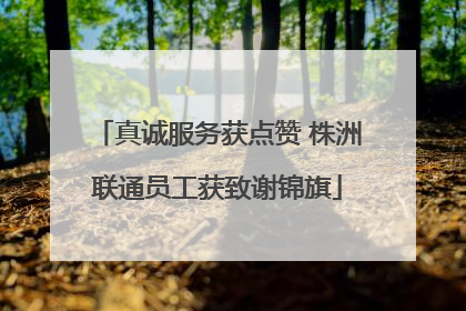 真诚服务获点赞 株洲联通员工获致谢锦旗