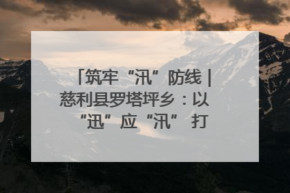 筑牢“汛”防线｜慈利县罗塔坪乡：以“迅”应“汛” 打赢暴雨防御战