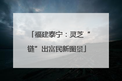 福建泰宁：灵芝“链”出富民新图景