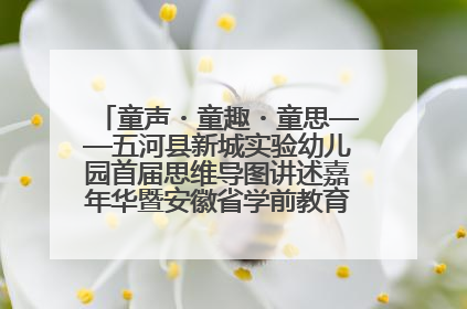 童声・童趣・童思——五河县新城实验幼儿园首届思维导图讲述嘉年华暨安徽省学前教育教研基地园项目阶段性成果展示活动