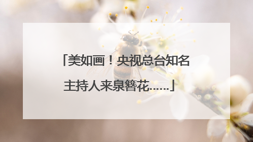 美如画！央视总台知名主持人来泉簪花……