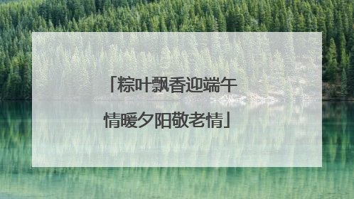 粽叶飘香迎端午 情暖夕阳敬老情