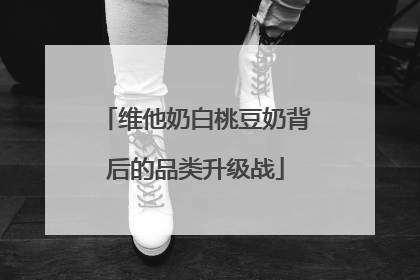 维他奶白桃豆奶背后的品类升级战