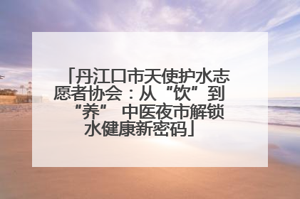 丹江口市天使护水志愿者协会：从“饮”到“养” 中医夜市解锁水健康新密码