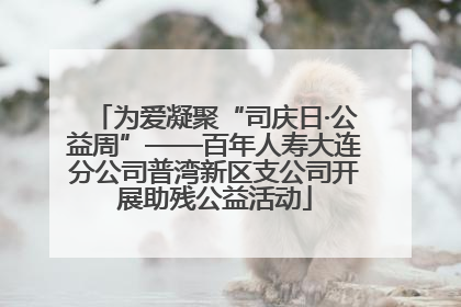 为爱凝聚“司庆日·公益周”——百年人寿大连分公司普湾新区支公司开展助残公益活动