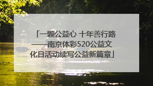 一颗公益心 十年善行路——南京体彩520公益文化日活动续写公益新篇章