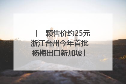 一颗售价约25元 浙江台州今年首批杨梅出口新加坡