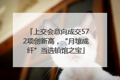 上交会意向成交572项创新高，“月壤成纤”当选镇馆之宝