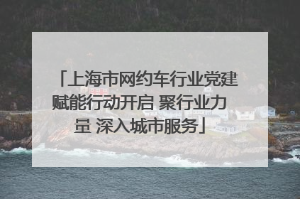 上海市网约车行业党建赋能行动开启 聚行业力量 深入城市服务
