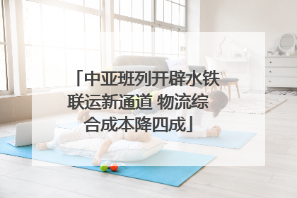 中亚班列开辟水铁联运新通道 物流综合成本降四成