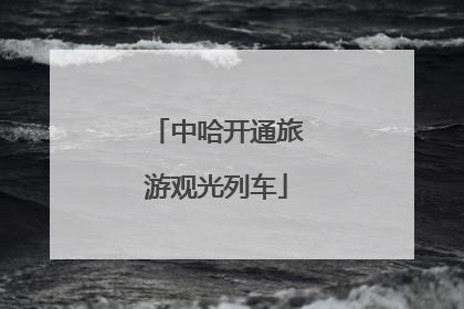 中哈开通旅游观光列车