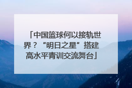 中国篮球何以接轨世界？“明日之星”搭建高水平青训交流舞台