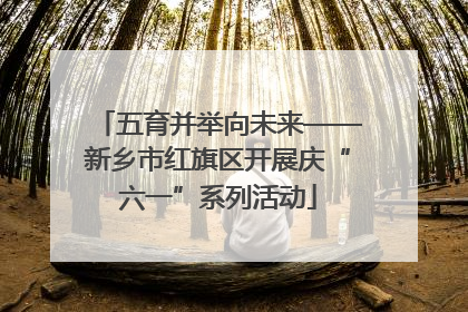 五育并举向未来——新乡市红旗区开展庆“六一”系列活动