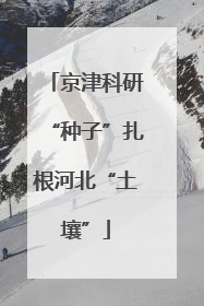 京津科研“种子”扎根河北“土壤”
