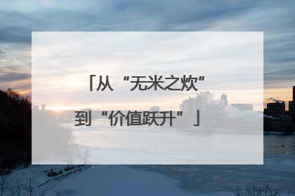 从“无米之炊”到“价值跃升”