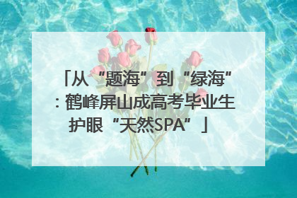 从“题海”到“绿海”：鹤峰屏山成高考毕业生护眼“天然SPA”