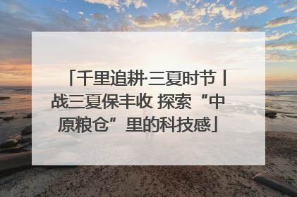 千里追耕·三夏时节丨战三夏保丰收 探索“中原粮仓”里的科技感