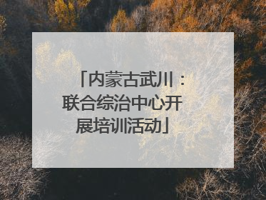 内蒙古武川：联合综治中心开展培训活动