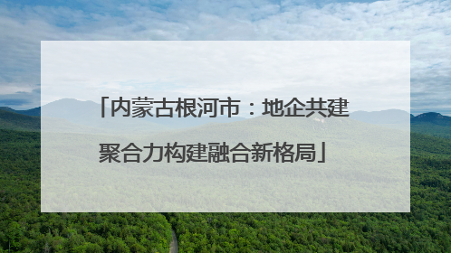 内蒙古根河市：地企共建聚合力构建融合新格局