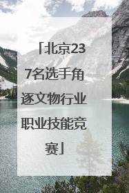 北京237名选手角逐文物行业职业技能竞赛