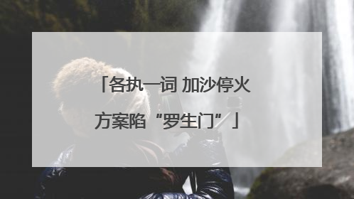 各执一词 加沙停火方案陷“罗生门”