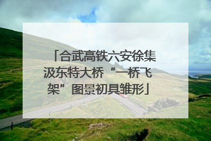 合武高铁六安徐集汲东特大桥“一桥飞架”图景初具雏形