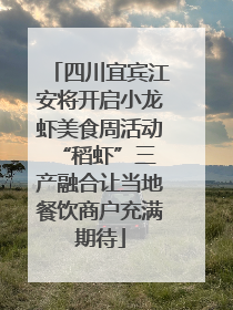 四川宜宾江安将开启小龙虾美食周活动 “稻虾”三产融合让当地餐饮商户充满期待