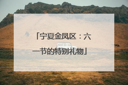 宁夏金凤区：六一节的特别礼物