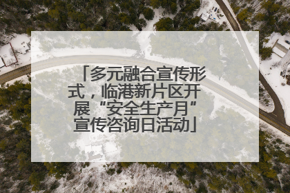 多元融合宣传形式，临港新片区开展“安全生产月”宣传咨询日活动