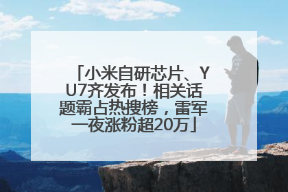 小米自研芯片、YU7齐发布！相关话题霸占热搜榜，雷军一夜涨粉超20万