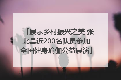 展示乡村振兴之美 张北县近200名队员参加全国健身瑜伽公益展演