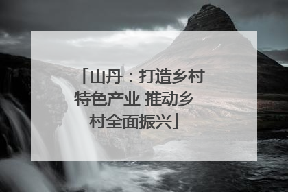 山丹：打造乡村特色产业 推动乡村全面振兴