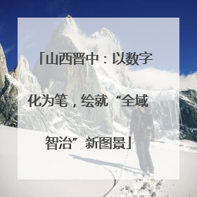 山西晋中：以数字化为笔，绘就“全域智治”新图景