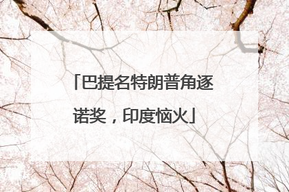巴提名特朗普角逐诺奖，印度恼火